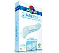 Master-Aid® Quadra Med® Cerotti In Morbido Tessuto Non Tessuto Tampone Con Disinfettante 10 Strip Medio