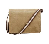 Quadra - Borsa Messenger Vintage in Tela - 14 Litri (Confezione da 2) (BC4484)