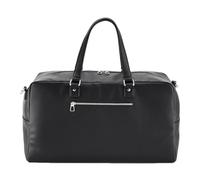 Quadra - Elegante borsa da viaggio nera su misura per weekender, essenziale da viaggio, borsone, borsa da uomo - 100% poliestere riciclato borsa da cabina e borsa da viaggio, Nero , Borsa Weekender