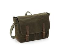 Quadra Heritage Accenti di pelle Messenger Bag (BC5223)