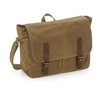 Quadra Heritage Waxed Canvas Messenger (QD653) - Borsa impermeabile Premium Ruck