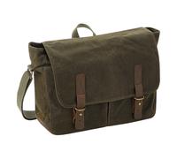 Quadra Heritage Waxed Canvas Messenger (QD653) - Borsa impermeabile Premium Ruck