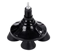 Quadrangle Self Standing Crutch Base Rotating Quad Crutch Tip Heavy Duty Rubber Cruttch Foot Pad Replacement For Walking Stick Cane Support Stability