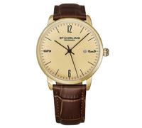(Quadrante champagne, cassa gialla) Orologio classico al quarzo Rasa 3997a da 40 mm