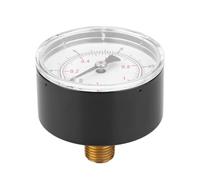 Quadrante da 50 mm, attacco posteriore da 1/4 BSPT for misuratore di pressione digitale for acqua, olio e gas, manometro da 1/4'' BSPT(0-60psi 0-4bar)