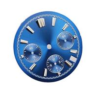 Quadrante for orologio VK63 da 29,5 mm, blu ghiaccio, luminoso BGW9 for for al quarzo, accessori, piedino for quadrante, chiodo 3.0 adatto for parti for Seiko