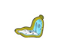 Quadrante Spilla Twisted Clock Cartoon Design Borsa Cappello Spille Giacca Camicia Alla Moda Accessori Simbolo Amici Moderni E Bambini Regali Drip Spilla Pins Trattamento intelligente