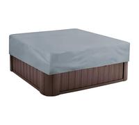 Quadrata Copertura Vasca Idromassaggio,Impermeabile Copertura Piscina Fuori Terra per Esterna,Copertura per Vasca da Bagno Piscina,Telo Copri Quadrato per Spa Giardino (Size:210x210x30cm,Color:Gray)