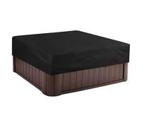 Quadrata Copertura Vasca Idromassaggio,Impermeabile Copertura Piscina Fuori Terra per Esterna,Copertura per Vasca da Bagno Piscina,Telo Copri Quadrato per Spa Giardino (Size:210x210x30cm,Color:Black)