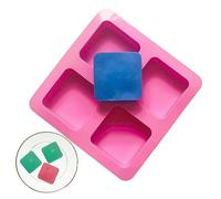 quadrati per silicone - Vassoio antiaderente 4 griglie per cuocere budini - Forniture per cuocere utensili da cucina per biscotti Graham Smores