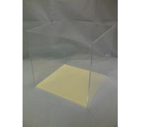 Quadrato Acrilico Display Presentazione Scatola 5 Lati Cubo Con Colore perspex