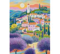 Quadrato Diamond Painting Kit Completo, Square Diamantini Il giardino dell' alba Crystal Art, 5D DIY Bambini Adulti Pittura, da Ricamo Punto Croce Strass Artigianato Murale Decorazione 40x50cm G-912