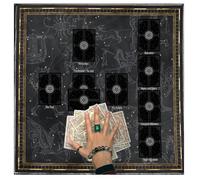 Quadrato Divinazioni Arazzo Lettura Carta Astrologia Tovaglia Tarocchi Tovaglia Tovaglia Stregoneria Forniture
