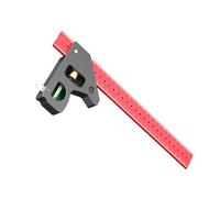 Quadrato ergonomico in alluminio con scala incisa per edilizia Woodcraft professionale carpentiere righello di misurazione