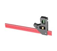 Quadrato ergonomico in alluminio con scala incisa per edilizia Woodcraft professionale carpentiere righello di misurazione