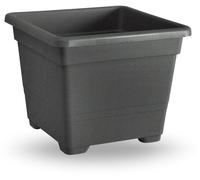 QUADRATO LISCIO FIORIERA VASO PLASTICA da 54/45/38/32cm GIARDINO+TERRICCIO BIO