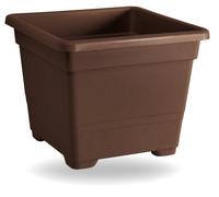QUADRATO LISCIO FIORIERA VASO PLASTICA da 54/45/38/32cm GIARDINO+TERRICCIO BIO