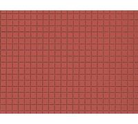 Quadrato Marrone Pavimentazione Decorativi Foglio 200X100mm (Confezione D 2) Ho