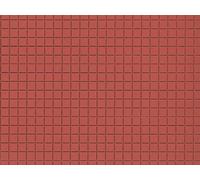 Quadrato Marrone Pavimentazione Decorativi Foglio 200X100mm (Confezione D 2) Ho