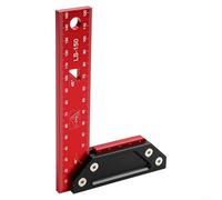 Quadrato per la lavorazione del legno da 5,1 cm, con cursore di posizionamento regolabile e guida per localizzare la perforazione, righello triangolare da falegname per una misurazione accurata degli