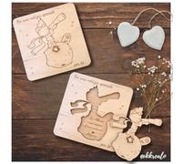 Quadretto proposta padrino, madrina in legno betulla a tema piccolo principe - personalizzabile frase e personaggio Proposta battesimo