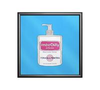 Quadretto Timidessen 20x20 cm con Poster Premium 180 g e Cornice Nera, Stampa Digitale FSC Made in Italy, Decorazione - L'arte incontra l'ironia (ImbeChilly)