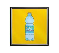 Quadretto Timidessen 20x20 cm con Poster Premium 180 g e Cornice Nera, Stampa Digitale FSC Made in Italy, Decorazione - L'arte incontra l'ironia (Sant'Ansia)