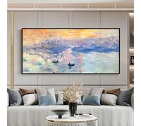 Quadri Astratti Dipinti A Mano Grandi,Dipinto Ad Olio Dipinto A Mano Su Tela Dipinto Murale Originale Tramonto Oceano Natura Astratta Paesaggio Opere D'Arte Strutturate Moderne Extra Large Wall Art