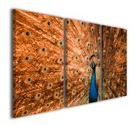 Quadri astratti texture Gold bird decò digitale stampa tela canvas