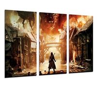 Quadri Camera Set di 3 poster decorativi da parete, decorazione soggiorno, camera da letto, camera, il Signore degli anelli, lo Hobbit, (97 x 62 cm)