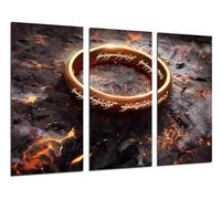 Quadri Camera Set di 3 poster decorativi da parete, decorazione soggiorno, camera da letto, camera, il Signore degli anelli, lo Hobbit, (97 x 62 cm)