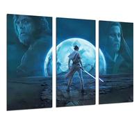 Quadri Camera Set di 3 poster decorativi da parete, decorazione soggiorno moderni, camere da letto, stanze, Star Wars, re, Obi Wan Kenobi, (97 x 62 cm)