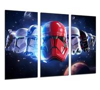 Quadri Camera Set di 3 poster decorativi da parete, decorazione soggiorno moderni, camere da letto, stanze, Star Wars, esercito Darth Vader, (97 x 62 cm)