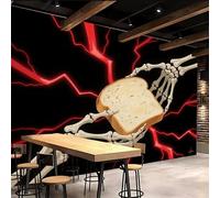 Quadri Carta Da Parati Fiori 400x280cm Pane Gotico carta da parati geometrica Orrore Fantasy Set di pannelli 3D su tela senza cuciture, ideale per l’ingresso o sala d’attesa