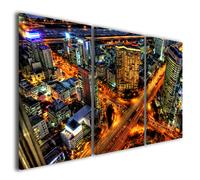 Quadri città Saul south Korea stampe su tela canvas skyline di notte corea