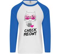Quadri con Gatti Uomo L/S Baseball T-Shirt