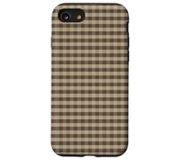 Quadri Country Cottage a quadretti tortora e marrone Custodia per iPhone SE (2020) / 7 / 8