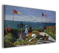 Quadri famosi Claude Monet VII stampe la terrazza a Sainte Adresse copie d'arte