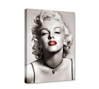Quadri L&C ITALIA Marilyn Monroe Vintage 50 x 70 Quadro Moderno per Soggiorno Salotto Cucina Camera Ragazza Stampa Su Tela da Parete