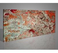 Quadri moderni astratti intonaco da parete stampe su tela arancione