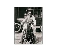 Quadri Moderni Camera Da Letto 50x70cm Non incorniciato Vintage Posters Motorcycle Print Poster Gift Biker Racer Black and White Antique Car Auto Wall Decorazioni Canvas Wall Art Prints Pictures