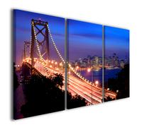 Quadri moderni città new york bridge II stampe su tela canvas skyline design