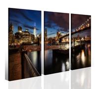 Quadri moderni città New York Bridge XV stampe su tela canvas arredo moderno