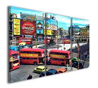 Quadri moderni città Piccadilly circus stampe su tela quadro canvas intelaiato