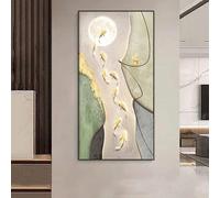 Quadri moderni da parete con cornice, dipinto da appendere con nove pesci, grandi sculture decorative da parete, opere d'arte per l'arredamento di corridoi e ingressi(A,50 * 100cm)
