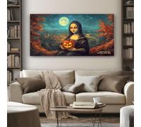 Quadri Moderni Mostro Gotico 70x140 cm 1 Pezzo Grandi Stampa su Tela Donna Spettrale Quadri Camera da Letto Decorazioni da Parete per il Soggiorno Senza Cornice