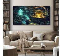 Quadri Moderni Mostro Horror 70x140 cm 1 Pezzo Grandi Stampa su Tela Pozione Mistica Quadri Camera da Letto Decorazioni da Parete per il Soggiorno Senza Cornice