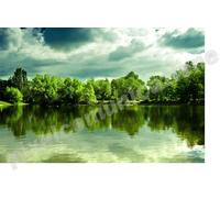 QUADRI MODERNI POSTER NATURA PAESAGGI VERDE LAGHI NEW AGE