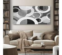 Quadri Moderni Punto Geometrico 70x140 cm 1 Pezzo Grandi Stampa su Tela Semicerchio Moderno Quadri Camera da Letto Decorazioni da Parete per il Soggiorno Senza Cornice
