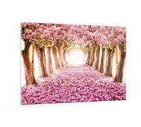 Quadri Moderni Soggiorno Albero fiori ciliegia natura Quadro su Vetro 120x80cm Stampe da Parete in Vetro Camera da Letto Cucina 1 pezzo Wall Art Grandi XXL Decorazione Murale Immagini GAA120x80-2794